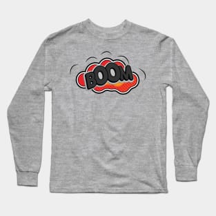 Comic Boom Onomatopoeia Long Sleeve T-Shirt